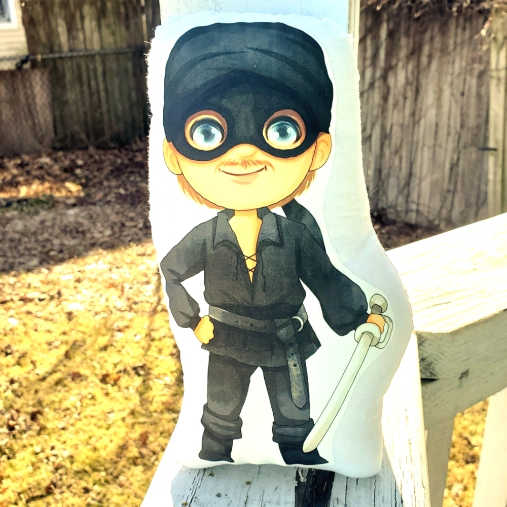 Princess Bride Dread Pirate Roberts Pillow Pal. New.